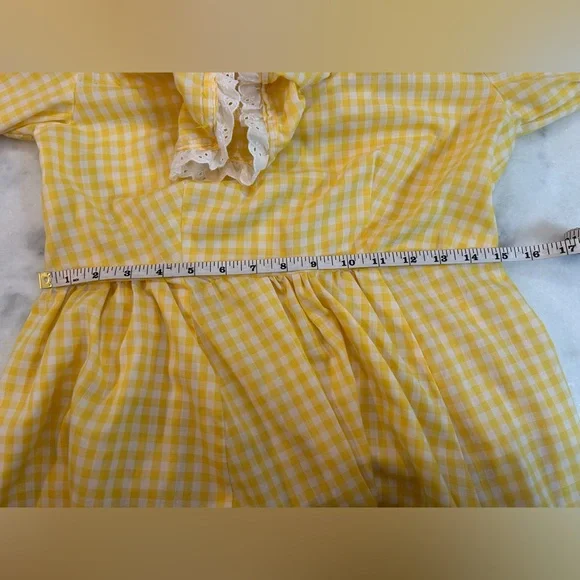 Handmade Prairie cottage-core Gingham Dress - Picture 8 of 16